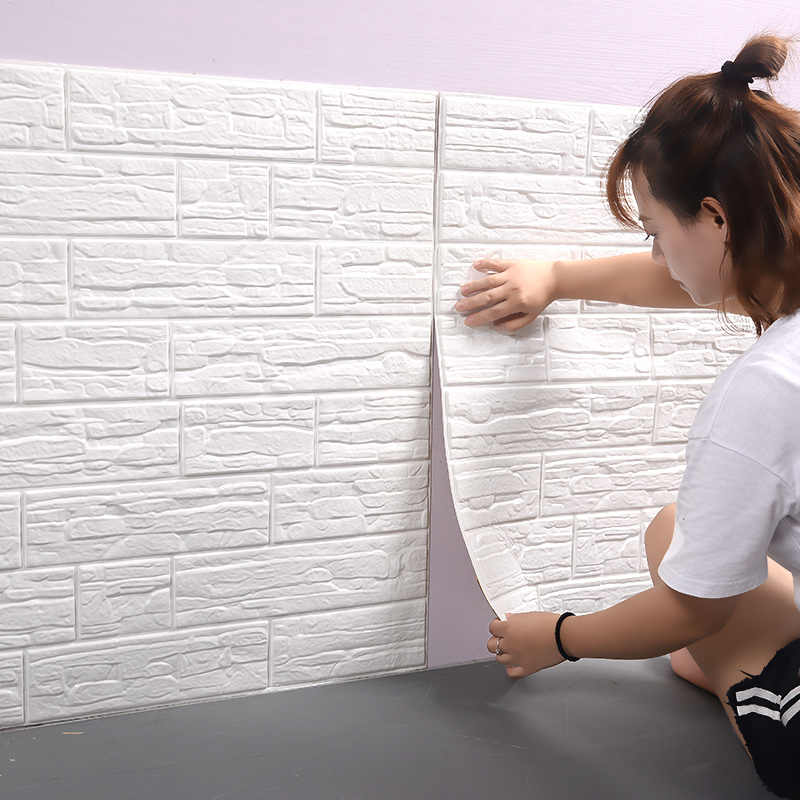 Высококачественная 3D пенопластовая стеновая панель кирпич ретро обои потолок самоклеящиеся обои фон стена украшение дома