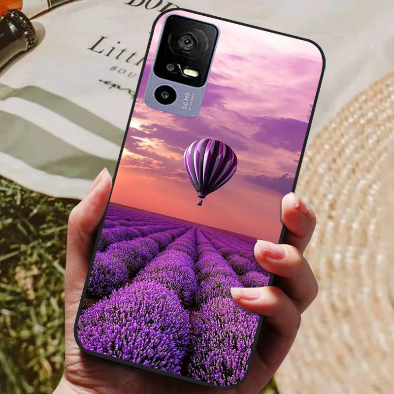 Для TCL 40R Чехол Силиконовая Задняя Крышка Чехол для Телефона для TCL 40 R 5G Чехлы 6.6" TCL40R 5G T771K T771K1 T771H T771A Мягкий бампер coque