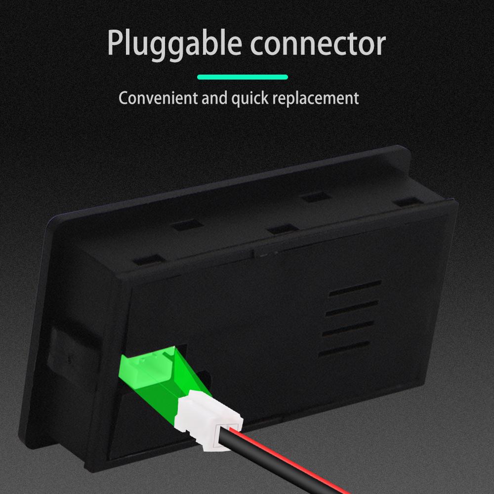 Вольтметр емкости аккумулятора DC 8В-100В Индикатор Измеритель мощности Литиевый LiFePO4 свинцово-кислотный Элемент 12В 24В 48В с температурной сигнализацией