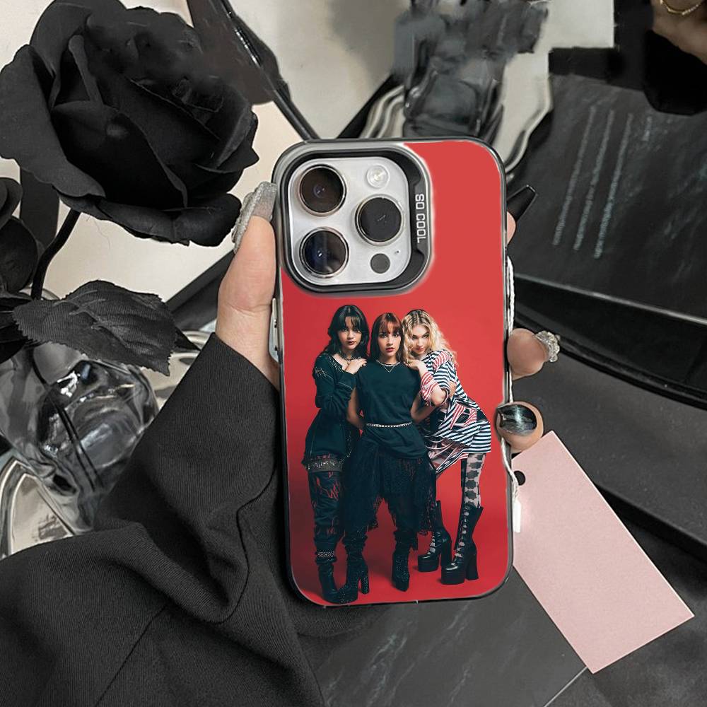 K-The Band W-Warning Phone Case For IPhone 16 17 15 14 12 13 Pro Max Black Color Shockproof Cover