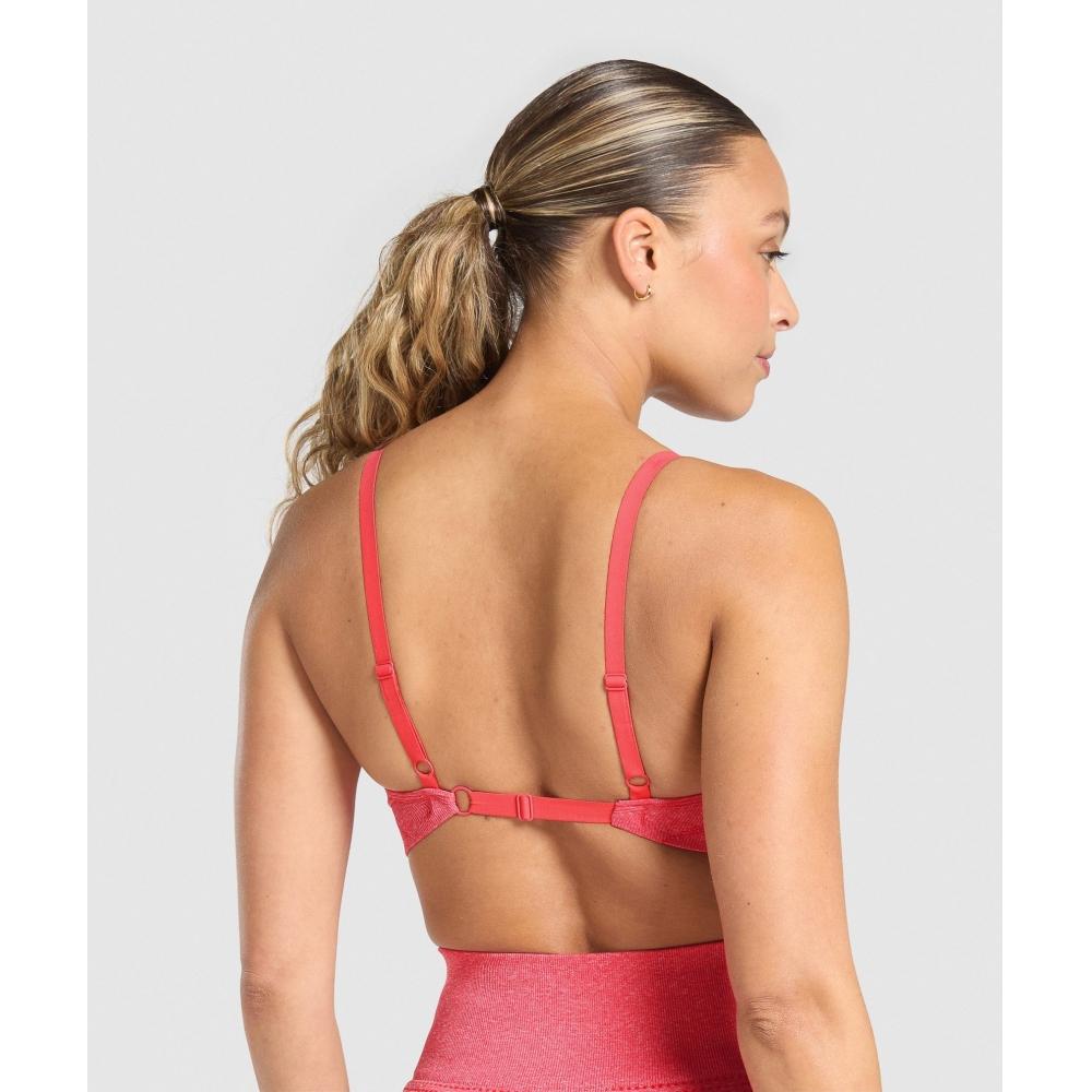Gymshark Vital Seamless Sports Bra Coral Red Marl B1c5g Rb0z