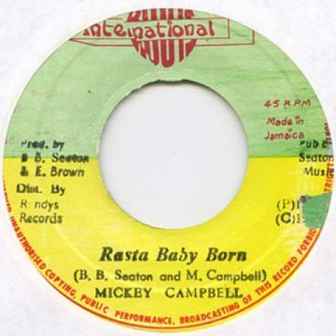 7-дюймовая пластинка МАЙКЛ КЭМПБЕЛЛ - Rasta Baby Born DSR9148 Roots Internati 1979 Ямайка Регги, Ска и Даб