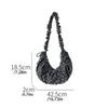 Lightweight Polka Dot Pleated Bag Korean Style Nylon Messenger Pouch Lace Crossbody Bag  Outdoor