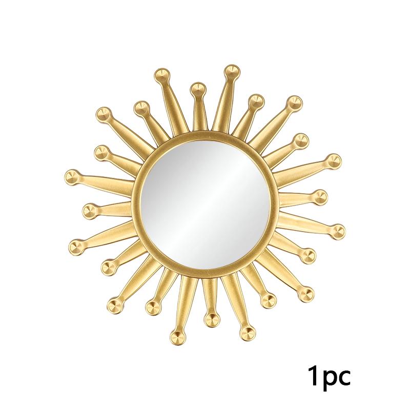 1PC/3PC Nordic Background Living Room Wall Decor Спальня Золотое Подвесное Зеркало Круглое Настенное Зеркало