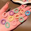 100Pcs Colorful Basic Nylon Ealstic Hair Band Kids Girls Ponytail Holder Ties