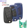 Jingyuqin 2/3 Buttons Flip Remote Key 433mhz for FIAt 500 Panda Punto Bravo Key with PCF7946 Chip