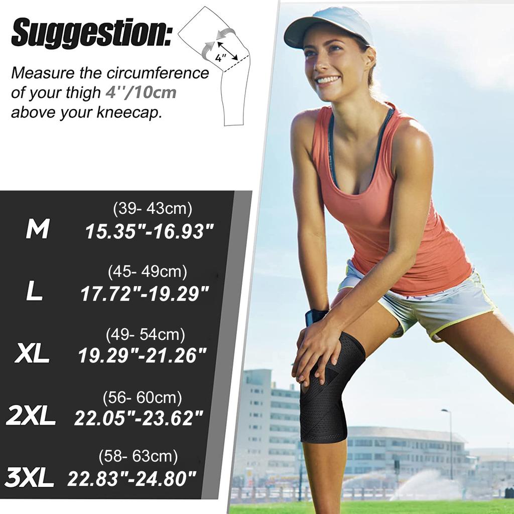 Breathable Knee Pads Support with Side Stabilizers for Men and Women Meniscal Tear Knee Pain ACL MCL Arthritis Injuries Recovery