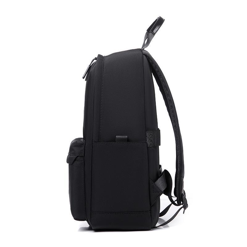 Unisex Korean Large Capacity 14" Backpack with Optional Logo - Ideal for Junior High Students, Simple and Stylish Design