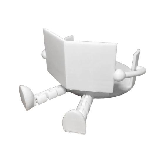 Держатель для туалетной бумаги Reading Buddy, напечатанный на 3D-принтере, отдельно стоящий держатель для туалетной бумаги, забавный напарник, диспенсер для рулонов для ванной комнаты с подвижными ногами для дома, офиса