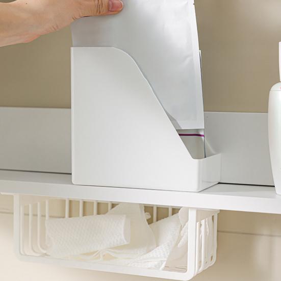 Storage Rack Bathroom Organizer Large Capacity Strong Load-Bearing Easy Assembly Multipurpose Makeup Holder Storage Basket