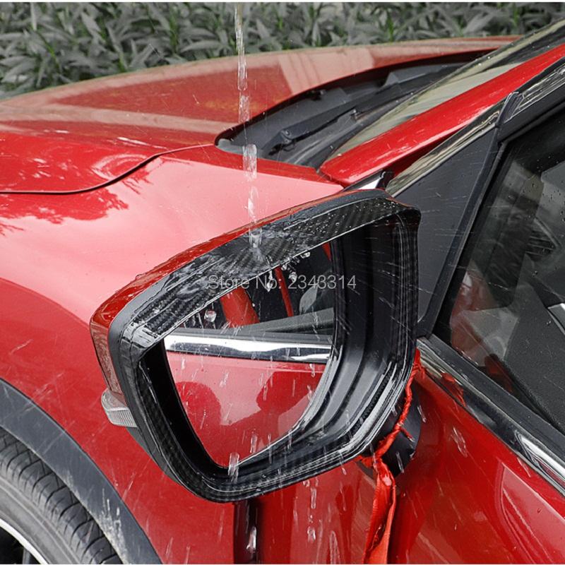 For Mitsubishi Outlander 2016-2018 Car Rearview Mirror Covers Rain Eyebrow Frame Board Rainproof Protection Car Accessories