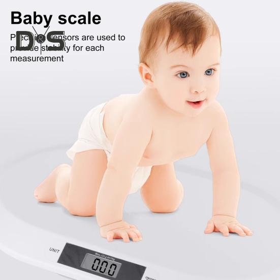 Цифровые детские весы с ЖК-дисплеем Точные детские весы до 20 кг Регулируемые единицы измерения для новорожденных детей Домашние животные Взвешивание Электронные весы