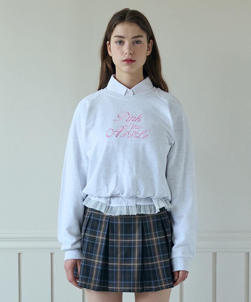 Свитшот PINK PINEAPPLE Twentys Diary_Цементно-серый
