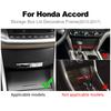 Наклейка из настоящего мягкого углеродного волокна для Honda Accord 2013 2014 2015 2016 2017 LHD Панель ящика для хранения автомобиля Внутренняя отделка Аксессуары