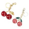 Брелок-подвеска для сумки в виде блестящей вишни, стильный женский, милый, для кошельков, сумок, автомобильный брелок