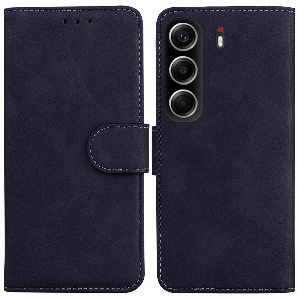 Для TECNO Camon 40 4G Чехол Однотонный Кожаный Чехол-кошелек для телефона