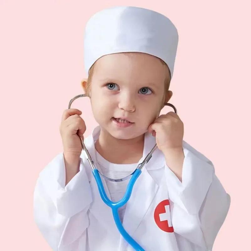 Plastic Child Stethoscope Toy - Doctor Simulation Role Play Accessory Fits Family Parent-Child Games Nice Gift for Boys & Girls