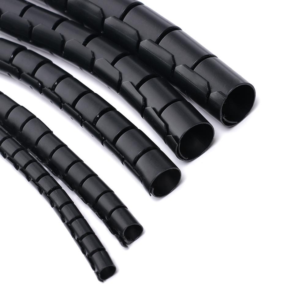 Практическое управление 1,5 м длина проводов органайзер гибкий спиральный трубчатый протектор шнура держатель кабеля