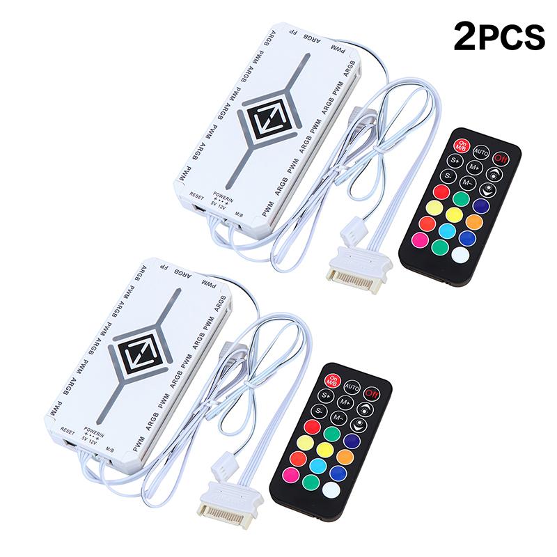 1-9 3-в-1 5В 3-контактный ARGB-контроллер Хаб вентиляторов охлаждения PWM Магнитный хаб с ARGB-контроллером 5В 3-контактный для корпуса ПК