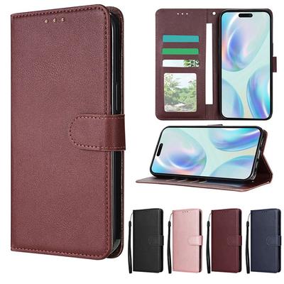 Кожаный чехол-книжка с подставкой для карт и кошельком для Samsung Galaxy A05s A12 A13 A14 A15 A24 A32 A33 A34 A35 A51 A52 A53 A54 A55 A71