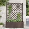 VidaXL Planter with Trellis Raised Garden Bed Flower Box Plant Container Outdoor Patio 313984
