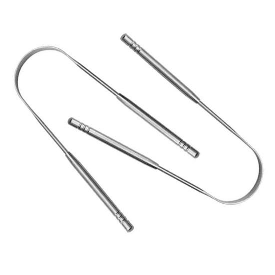 Stainless Steel Tongue Scraper Achieve Maximum Cleaning Anti-slip Handle Smooth Surface Semicircle Tongue Scraper