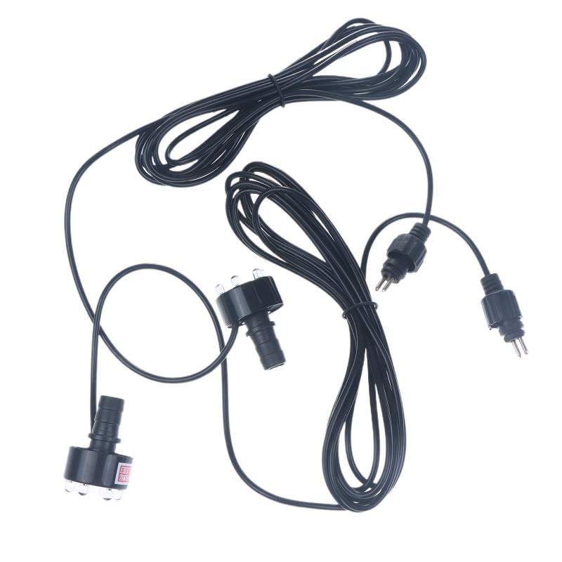 1 шт. Подводное 6-светодиодное кольцо для фонтана, пруда с рыбами, водного сада, адаптер переменного тока, теплый белый/белый, украшение для фонтана