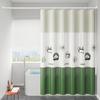 Shower Curtain Panda Printed Stripe Waterproof Curtains For Bathroom With Hooks Toilet Decorative 71 Inches Peva Fabric Simple