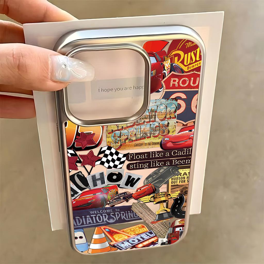 Чехол для телефона Cars L-Lightning M-McQueen для iPhone 17 16e 16 15 14 13 12 11 Pro Max X XR Air Plus Роскошный Прозрачный Мягкий Задний Чехол