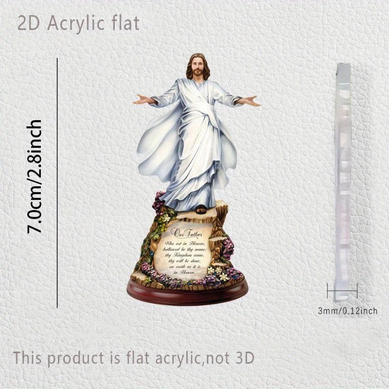 New Acrylic Flat 2D Religion Allah Jesus Car Decoration Pendant Prayer Hanging Christmas Decoration