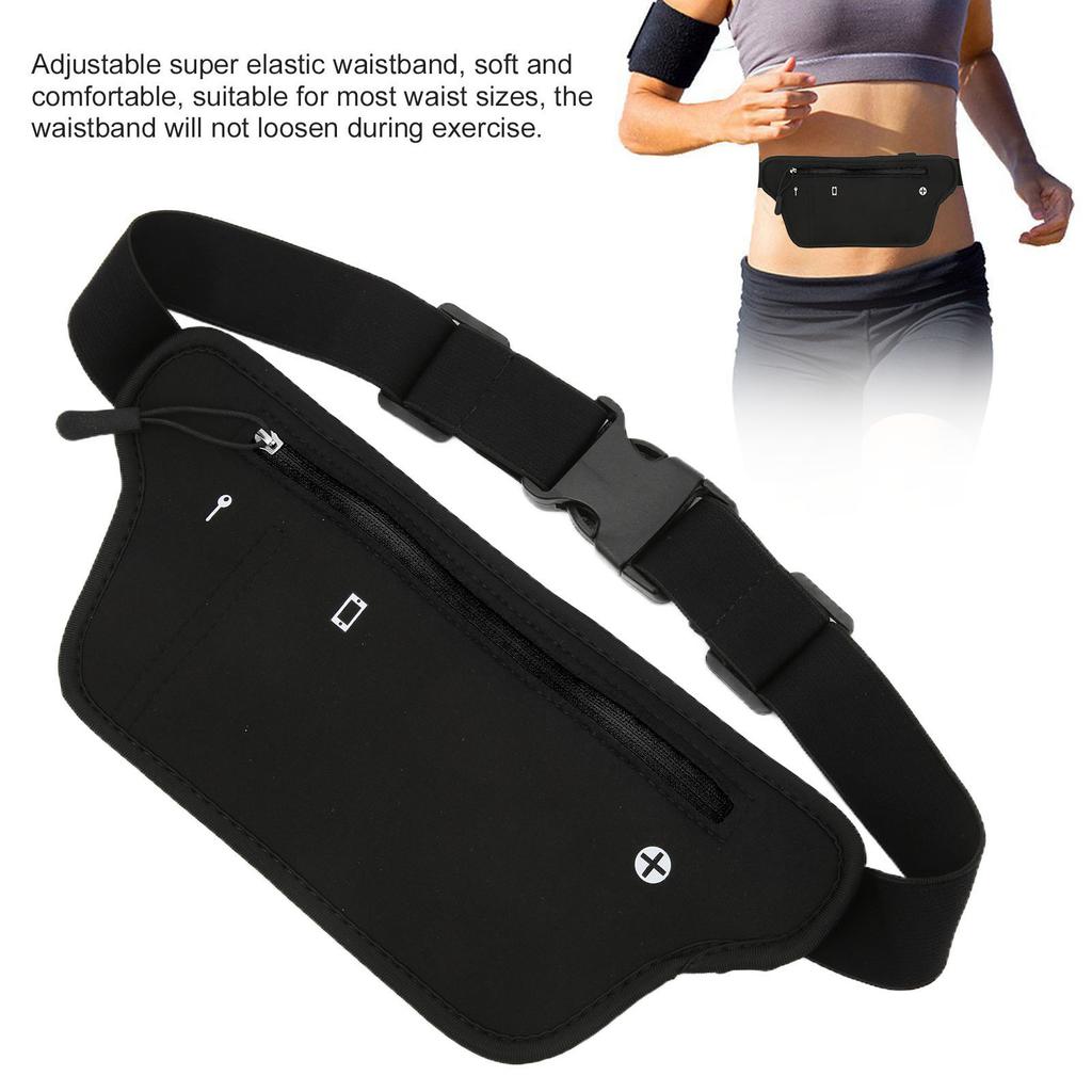 Waist Pack   Neoprene Running Waist Bag with Elastic Waistband for Men Women