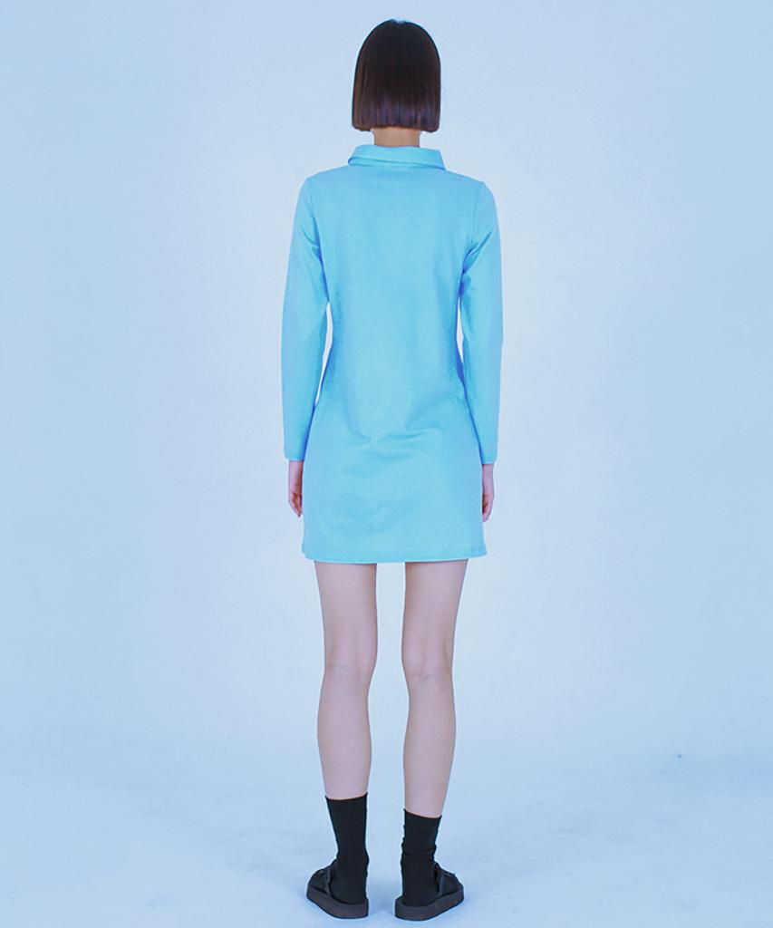 Catharsis Pique Dress (Blue)_S M