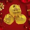 Plastic Pig Plastic Piggy Bank Gold Pig Coin Saving Box Decorative Pig Money Jar  Home