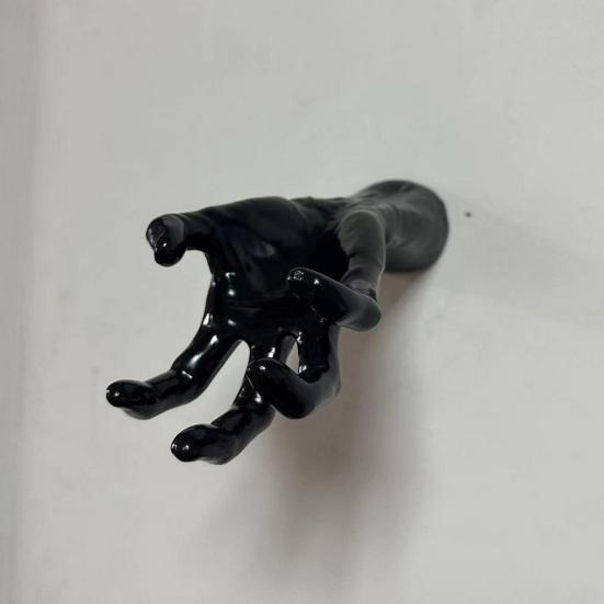 Статуя Руки Демона Хэллоуин Черные Руки Демона Скульптура Настенная Жуткий Дьявол Ручной Орнамент Праздничные Атрибуты