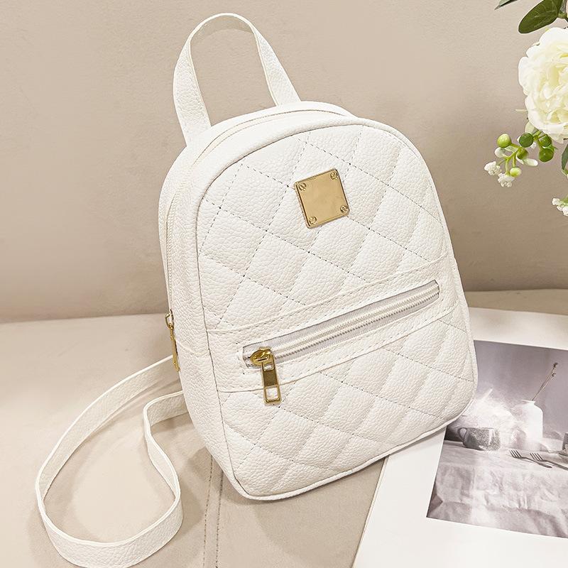 Рюкзак с ромбовидным узором личи Новая маленькая школьная сумка Новый рюкзак Женский