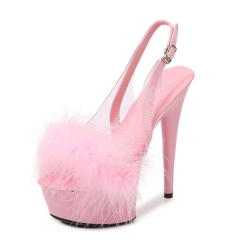 Босоножки модели автомобиля на платформе для ночного клуба на шпильках, женские подиумные стальные трубки