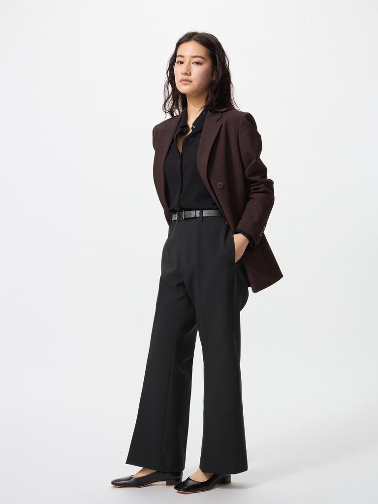 Uniqlo Японские смарт-клеш брюки, короткая длина