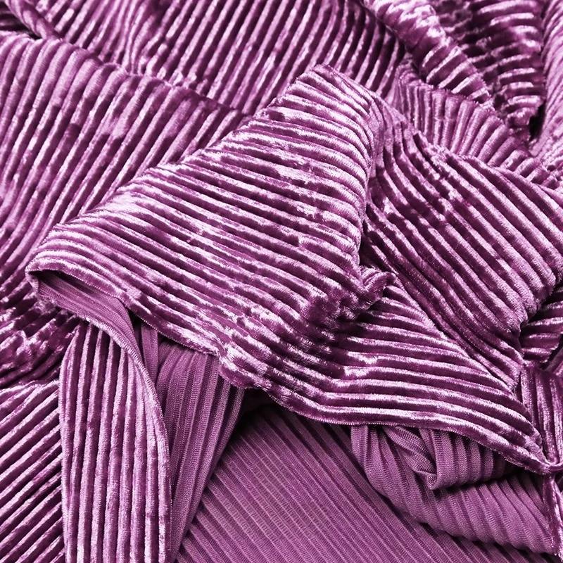 100x155см Слегка эластичная мягкая драпирующаяся ткань с покрытием и принтом, бархатная ткань в вертикальную полоску для дизайнерской одежды, ткань для шитья своими руками