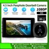 4,5-дюймовый глазок дверной звонок дверная камера PIR инфракрасное ночное видение 140 ° HD монитор обнаружения движения дверной звонок умный дом A7