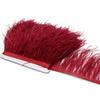 Colorful 8-10 CM 1/5/10 Meter Ostrich Feathers Trim Plumes Ribbon For DIY Wedding Dress Decoration Crafts Accessories Party Clothing