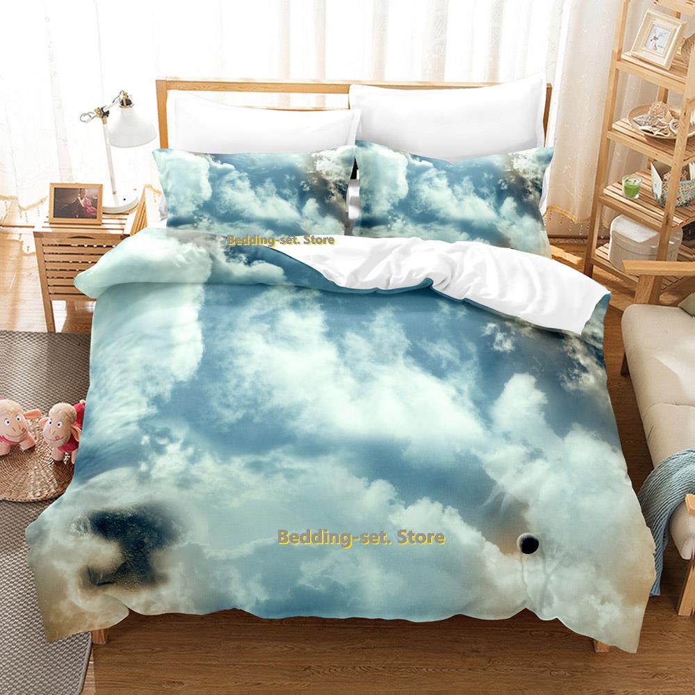 Комплект постельного белья Planets Single Twin Full Queen King Size Bed Set Adult Kid Bedroom Duvetcover Sets Outside Space Universe Bed