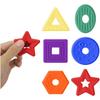 Fidget Sensory Toys for Kids Adults Silicone Worry Stone for Autism Color Shape Early Learning Toy Anxiety Relief Gifts