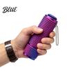 Stress Relief Gadget 3D Printed Spiky Fidget Toy with Ball Chain Gripper Sensory Portable Spinner & Clicker Travel Massage Stick Pain Stimming Tool