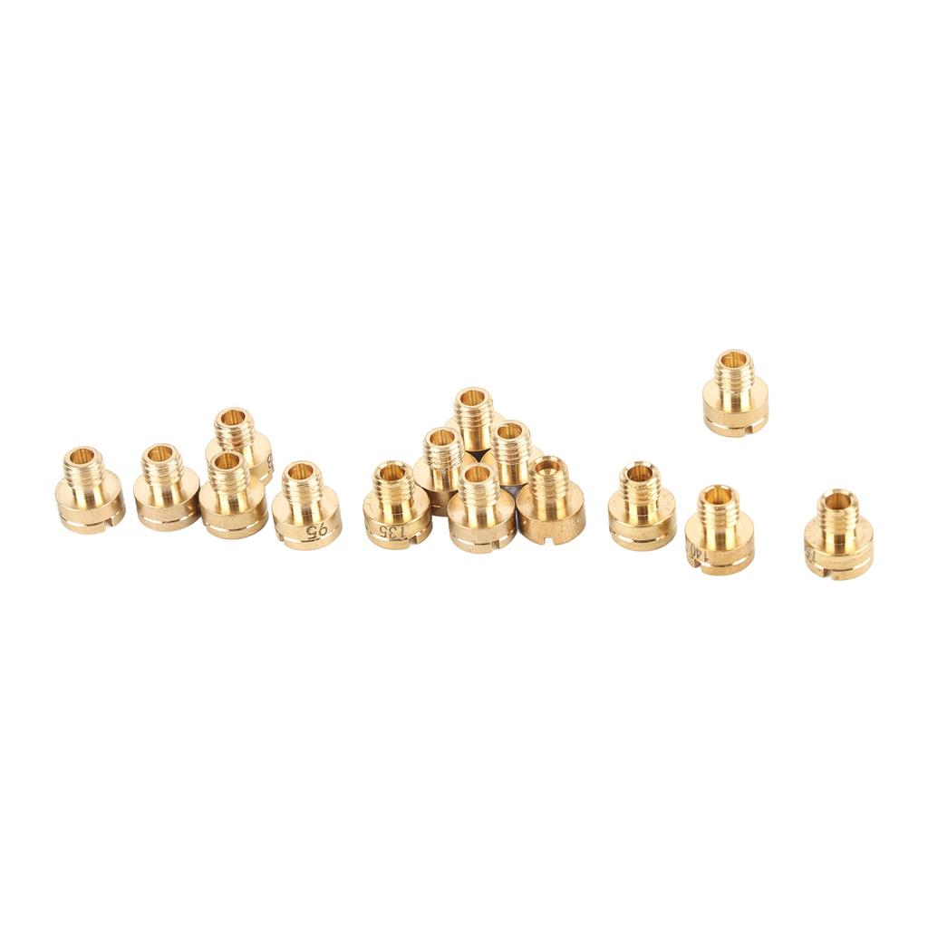 15pcs Carburetor Main Jets Kit 88‑150 Metal Durable Nozzle for Mikuni N100 604 VM22 VM24 VM26 VM30