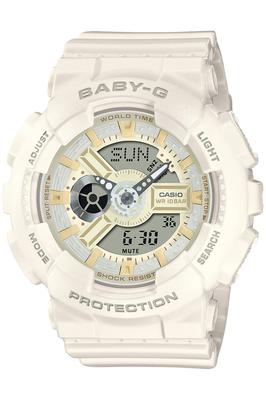 Женские часы Casio Baby-G, BA-110XSW-7AJF, Цвет: кремовый