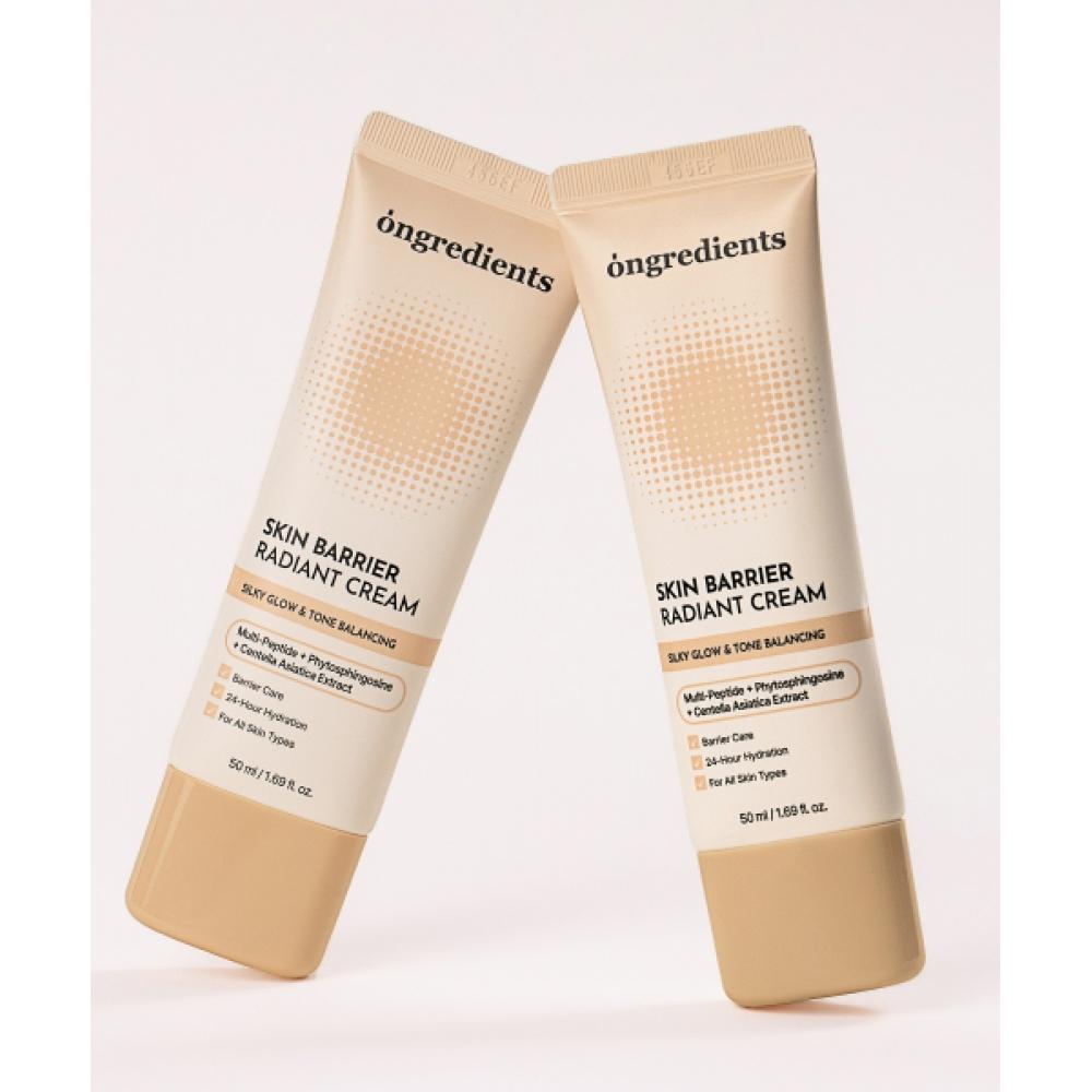 OngredientS [2 шт.] [padefree] Ongridient S Radiant Cream для восстановления кожного барьера 50 мл