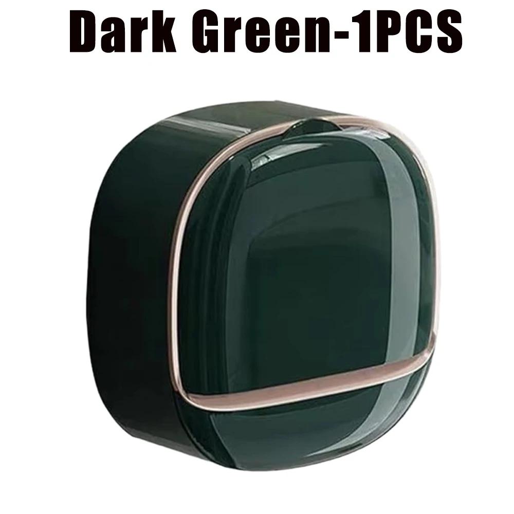 НОВЫЙ Слив для ванной Комната Мыльница Настенная АБС Мыльница с крышкой Водонепроницаемый Органайзер для путешествий Мыльницы Коробка для хранения Без перфорации