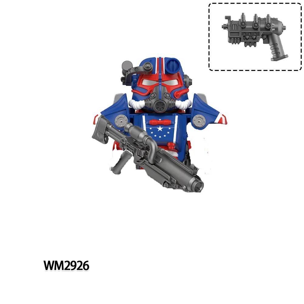 WM2924 Мехи Солдаты Кирпичи пулемет MOC Пазл Мини Фигурки Совместимые Строительные Блоки Игрушки Детские Подарки на День Рождения