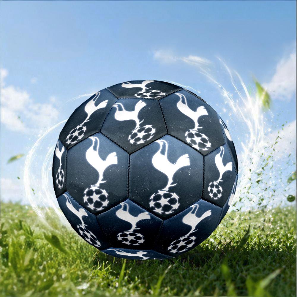 Tottenham Crest Design Printed Size 5 Soccer Balls, High-Quality, Anti-Slip, Protective Football, A Unique Gift , Birthdays, Christmas Gifts