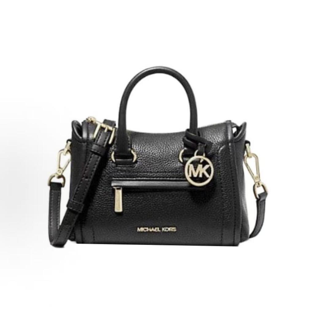 Michael Kors MK Carine 20 Сумка-кроссбоди мини на молнии из кожи Женские сумки Черный 35F2GCCC5L-BLACK